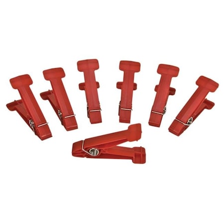 Fabrication Enterprises Fabrication Enterprises 10-0842 Graded Pinch Finger Exerciser - 7 Replacement Pinch Pins - Red; Light 10-0842